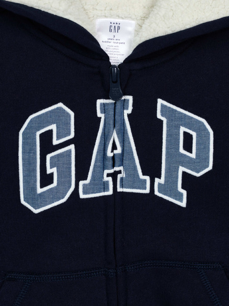 GAP Dětská zateplená mikina logo GAP