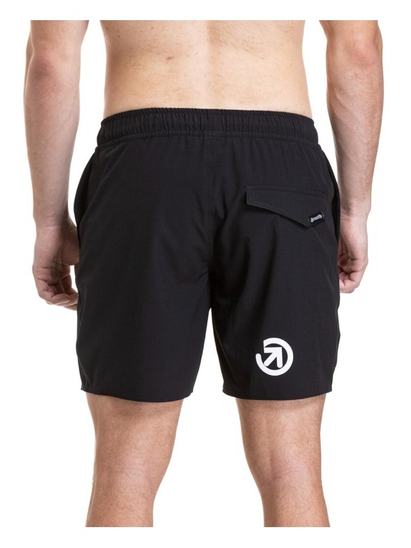 Meatfly Meatfly pánské plavky Keith Boardshorts 17" Black / White