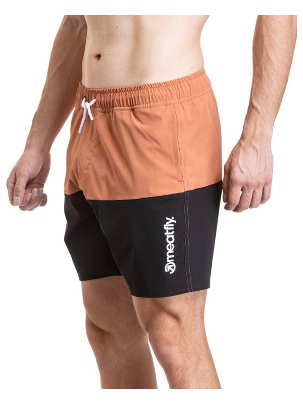 Meatfly Meatfly pánské plavky Keith Boardshorts 17" Sienna / Black
