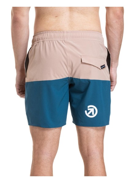 Meatfly Meatfly pánské plavky Keith Boardshorts 17" Nougat / Super Teal