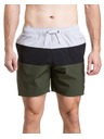 Meatfly Meatfly pánské plavky Keith Boardshorts 17" Olive / Black / Quiet Gray