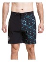 Meatfly Meatfly pánské plavky Ernie Boardshorts 19" Green Mountains / Quiet Gray