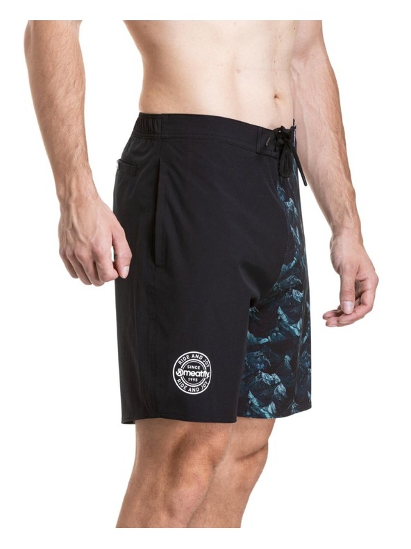 Meatfly Meatfly pánské plavky Ernie Boardshorts 19" Green Mountains / Quiet Gray