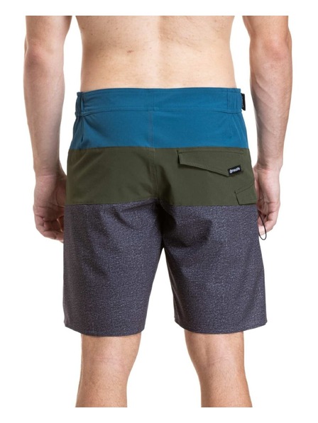 Meatfly Meatfly pánské plavky Mitch Boardshorts 21" Olive / Super Teal
