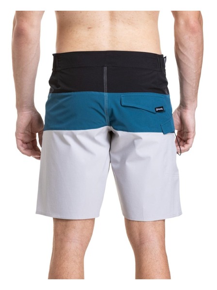 Meatfly Meatfly pánské plavky Mitch Boardshorts 21" Black / Quiet Gray / Smoky