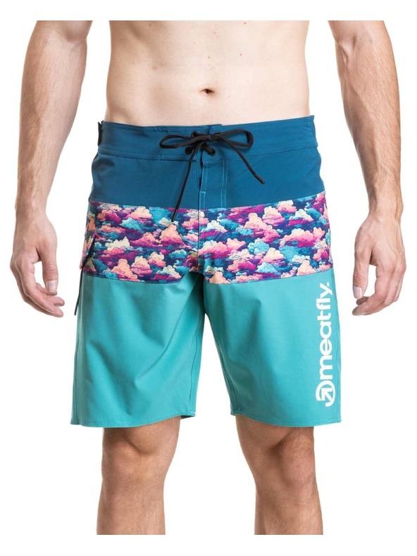 Meatfly Meatfly pánské plavky Mitch Boardshorts 21" Clouds