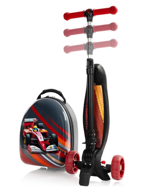 Heys Dětský kufr Heys Turbo Tots Scooter Race Car