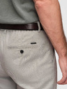 Ombre Clothing Pánské chino kalhoty REGULAR FIT s elastickým pasem - šedé a béžové V1 P1525 Ombre Clothing