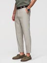 Ombre Clothing Pánské chino kalhoty REGULAR FIT s elastickým pasem - šedé a béžové V1 P1525 Ombre Clothing