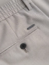 Ombre Clothing Pánské chino kalhoty REGULAR FIT s elastickým pasem - šedé a béžové V1 P1525 Ombre Clothing