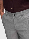 Ombre Clothing Pánské chino kalhoty REGULAR FIT s elastickým pasem - šedé V2 P1525 Ombre Clothing