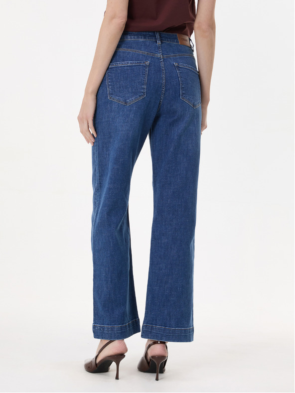 Orsay Modré dámské wide leg džíny ORSAY