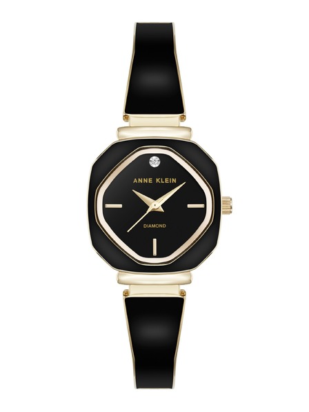 Anne Klein Dámské hranaté hodinky Anne Klein AK/5402GPBK
