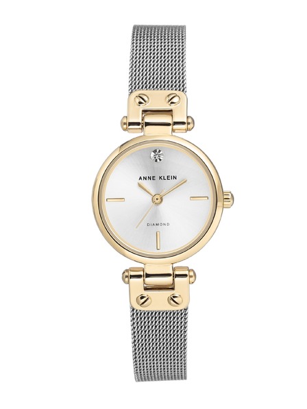Anne Klein Dámské kulaté hodinky Anne Klein mesh AK/3003SVTT