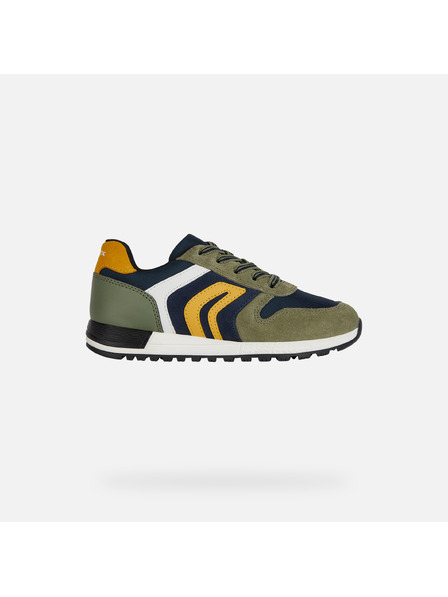 Geox Khaki chlapecké tenisky Geox Alben