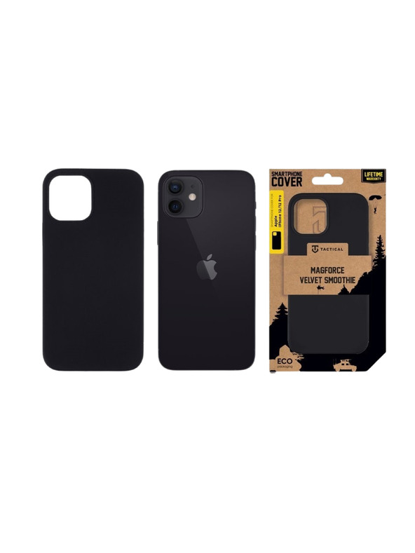 Tactical Tactical MagForce Velvet Smoothie Kryt pro Apple iPhone 12/12 Pro Asphalt