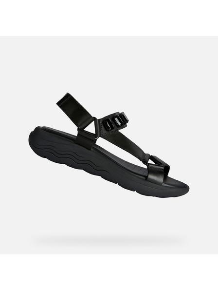 Geox Černé dámské sandály Geox Spherica EC5W