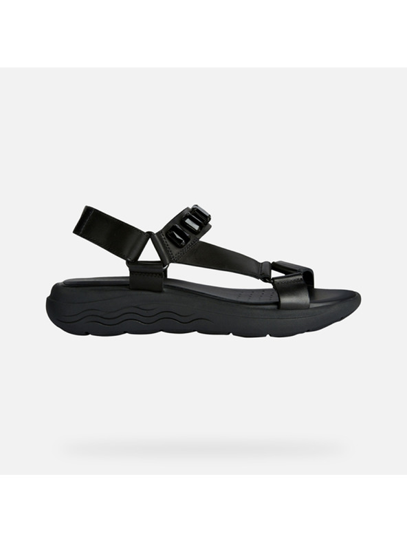 Geox Černé dámské sandály Geox Spherica EC5W