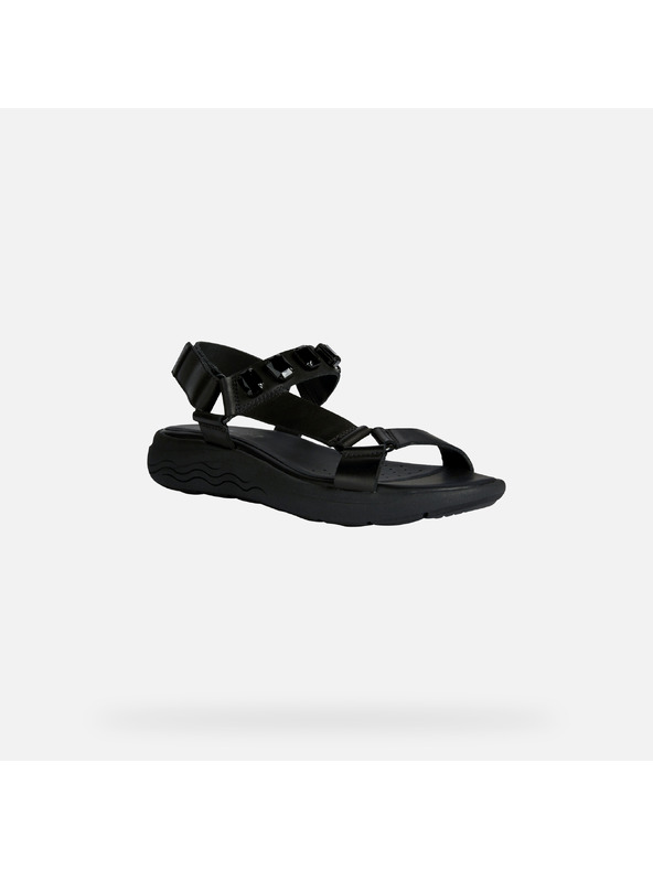 Geox Černé dámské sandály Geox Spherica EC5W