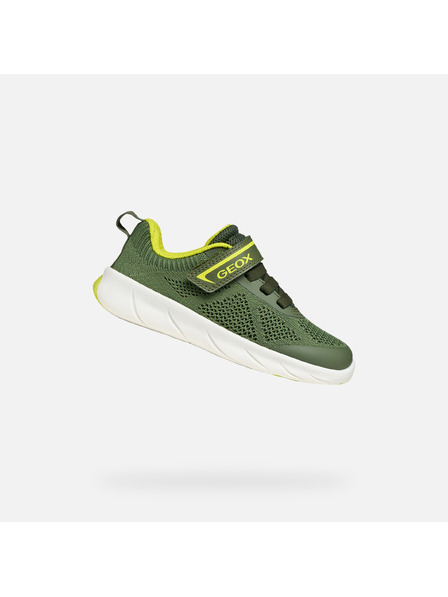 Geox Zelené chlapecké tenisky Geox Foot-Run