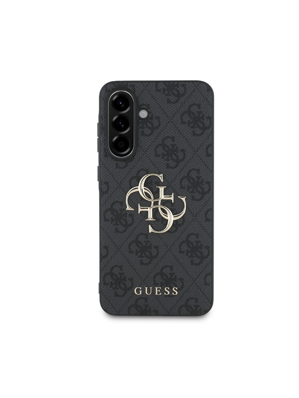 Guess Guess PU 4G Metal Logo Zadní Kryt pro Samsung Galaxy A36 Grey