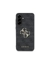 Guess Guess PU 4G Metal Logo Zadní Kryt pro Samsung Galaxy A36 Grey