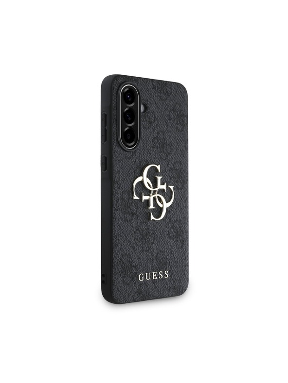 Guess Guess PU 4G Metal Logo Zadní Kryt pro Samsung Galaxy A36 Grey