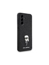 Karl Lagerfeld Karl Lagerfeld Fixed Glitter Metal Ikonik Zadní Kryt pro Samsung Galaxy A56 Black