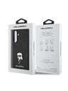 Karl Lagerfeld Karl Lagerfeld Fixed Glitter Metal Ikonik Zadní Kryt pro Samsung Galaxy A56 Black