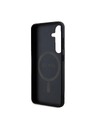 Guess Guess PU Leather 4G Colored Ring MagSafe Zadní Kryt pro Samsung Galaxy S24 Black