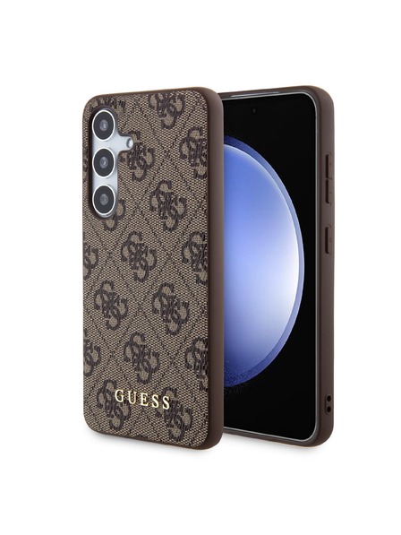 Guess Guess 4G Zadní Kryt pro Samsung Galaxy S24 Brown