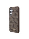 Guess Guess 4G Zadní Kryt pro Samsung Galaxy S24 Brown