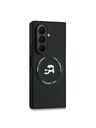 Karl Lagerfeld Karl Lagerfeld PU Karl and Choupette Heads Magnetic Zadní Kryt pro Samsung Galaxy Z Fold 7 Black
