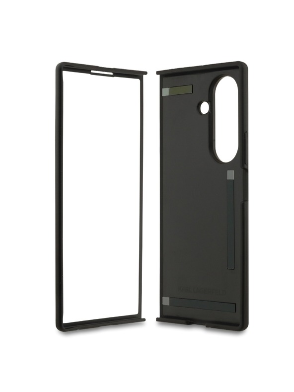 Karl Lagerfeld Karl Lagerfeld PU Karl and Choupette Heads Magnetic Zadní Kryt pro Samsung Galaxy Z Fold 7 Black