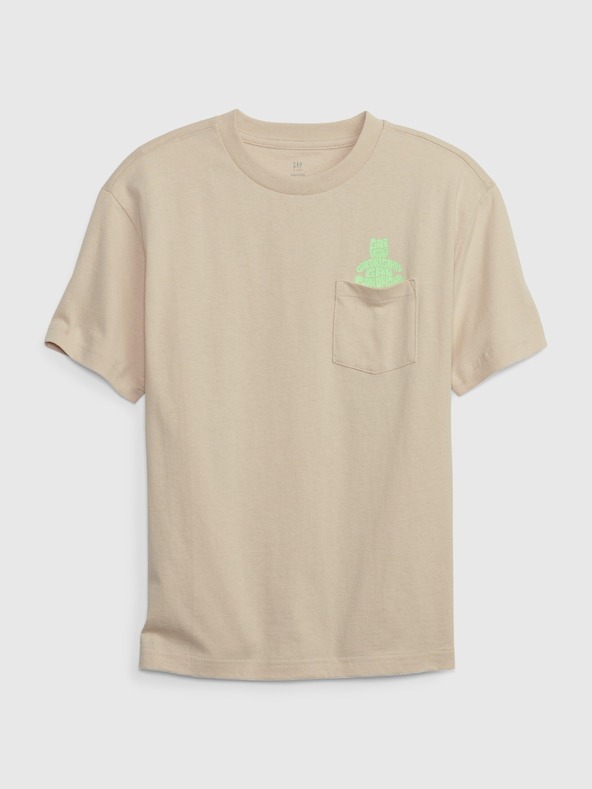 GAP Dětské tričko Brannan Bear s kapsičkou GAP