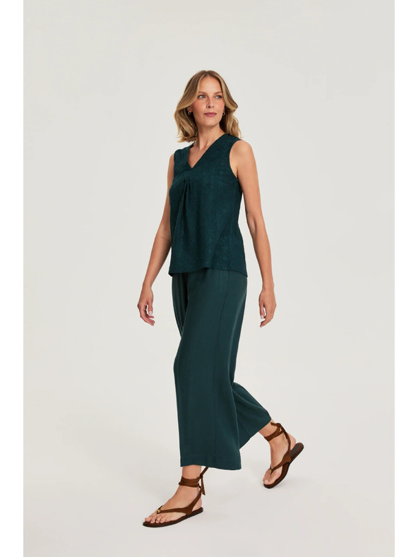 Moodo Culottes kalhoty zelené Moodo