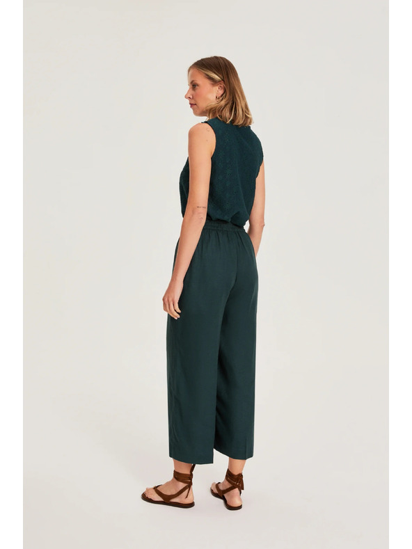 Moodo Culottes kalhoty zelené Moodo