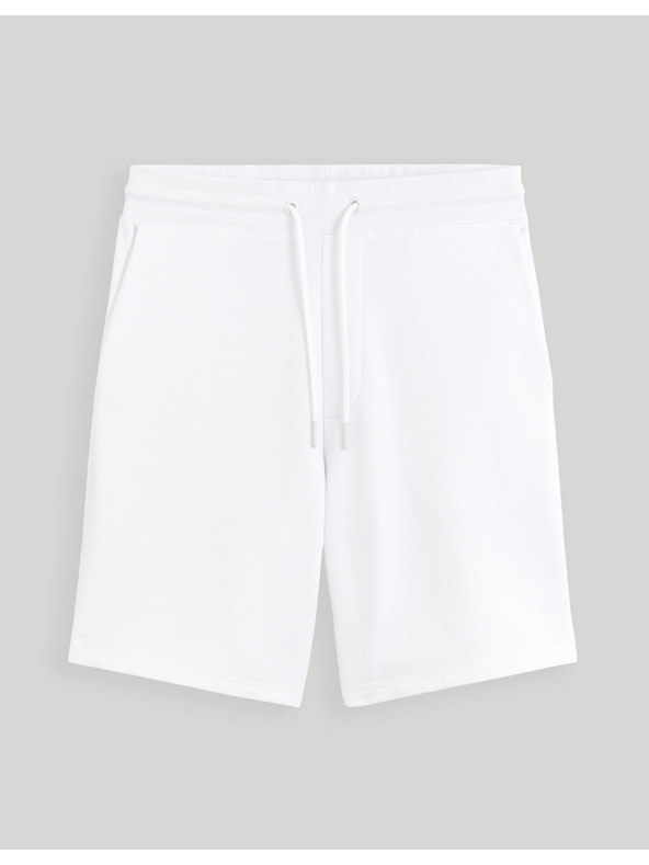 Celio Bílé pánské teplákové kraťasy Celio Toshort