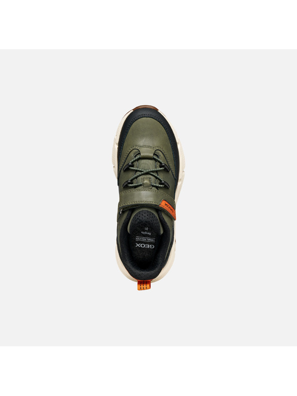 Geox Khaki chlapecké tenisky Geox Flexyper Plus