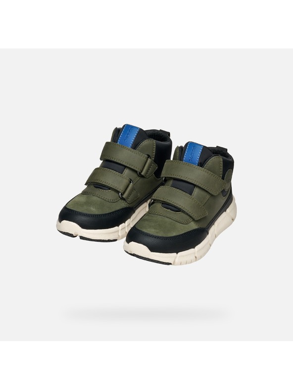 Geox Khaki chlapecká kotníková obuv Geox Flexyper