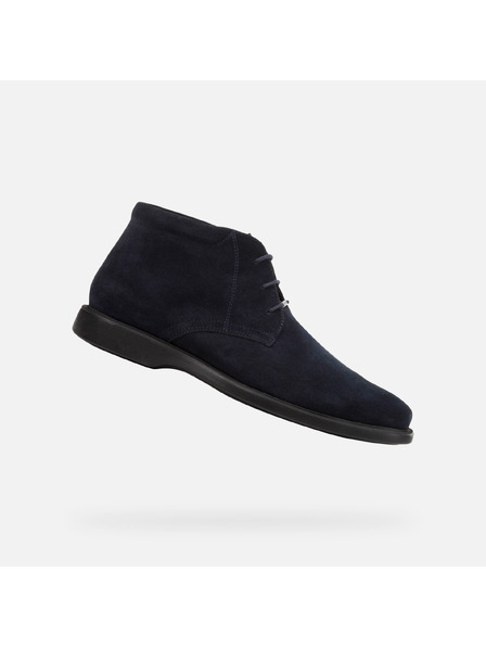 Geox Tmavě modrá pánská kotníková obuv Geox Brayden 2fit