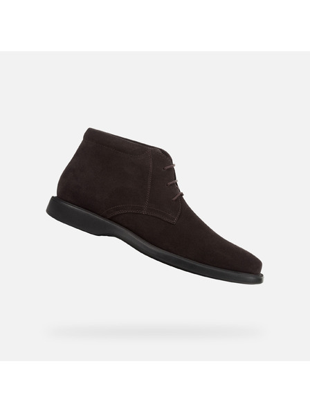 Geox Hnědá pánská kotníková obuv Geox Brayden 2fit