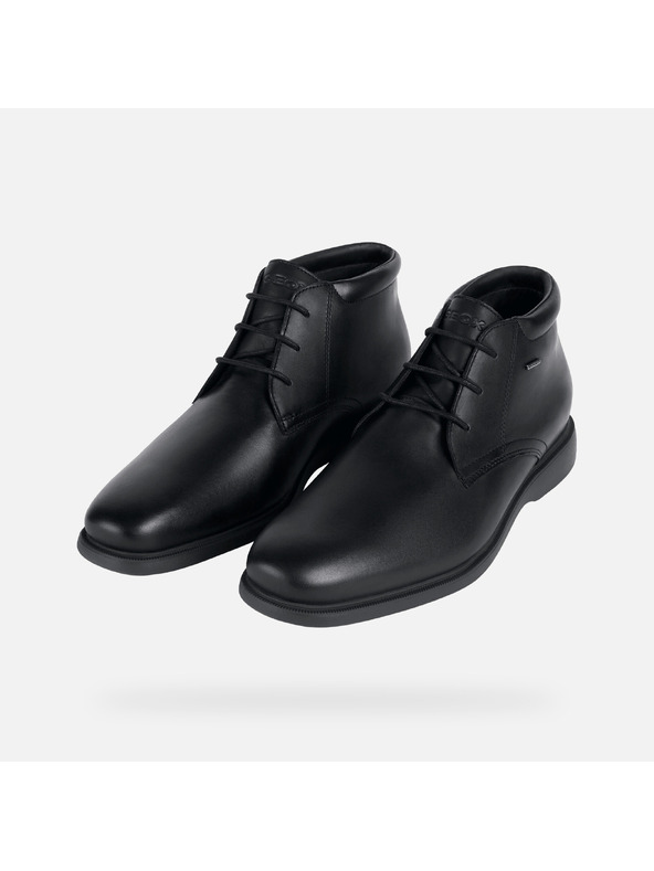 Geox Černá pánská kotníková obuv Geox Brayden 2fit