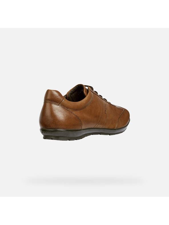 Geox Hnědá pánská společenská obuv Geox Uomo Symbol