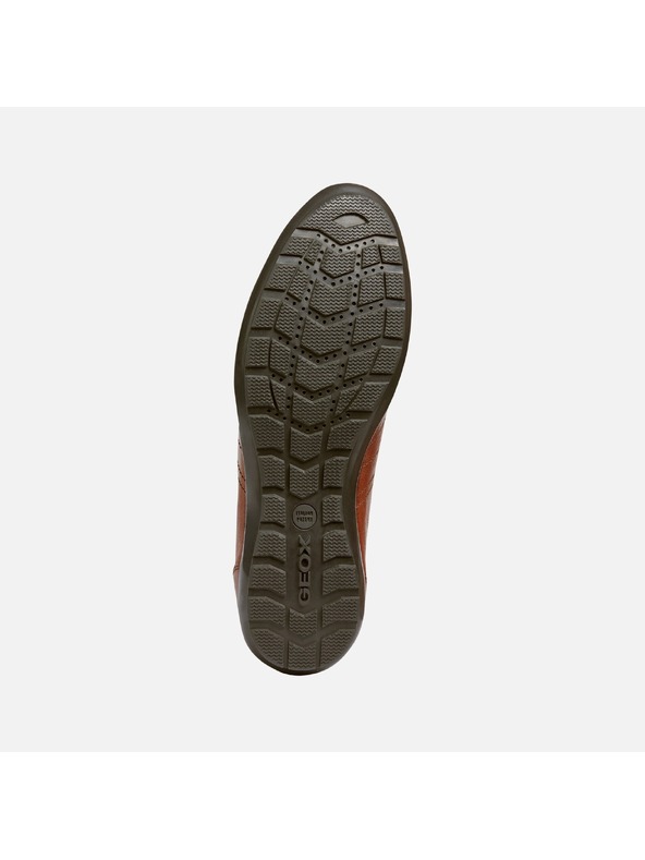 Geox Hnědá pánská společenská obuv Geox Uomo Symbol