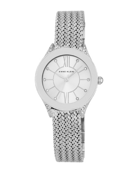 Anne Klein Dámské kulaté hodinky Anne Klein mesh AK/2209SVSV