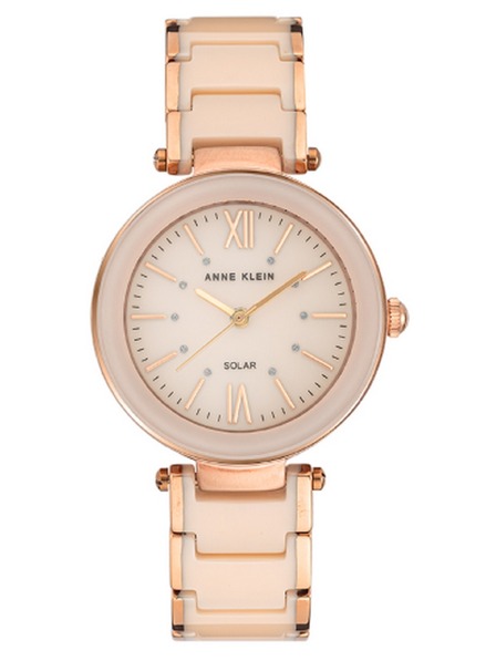 Anne Klein Dámské kulaté hodinky Anne Klein solární napájení AK/3844BHRG