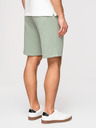Ombre Clothing Sada dvou pánských teplákových šortek z froté úpletu regular fit - černá/světle zelená V1 Z125 Ombre Clothing
