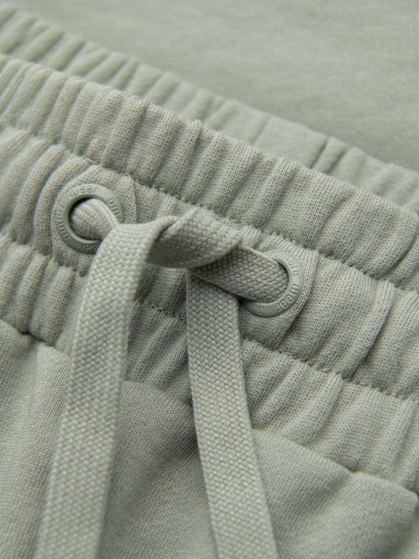 Ombre Clothing Sada dvou pánských teplákových šortek z froté úpletu regular fit - černá/světle zelená V1 Z125 Ombre Clothing