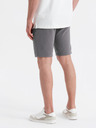Ombre Clothing Sada dvou pánských teplákových šortek s potiskem - světle modrá/šedá V2 Z127 Ombre Clothing